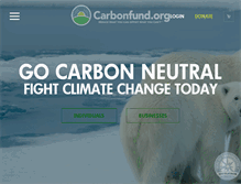 Tablet Screenshot of carbonfund.org